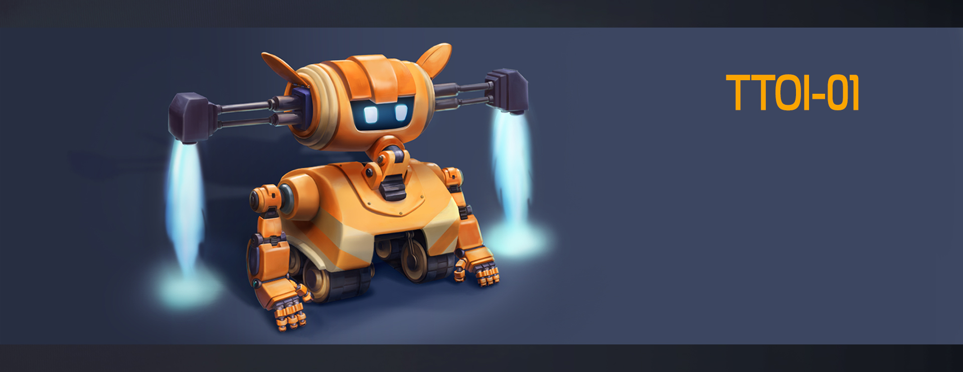 Final character design for the orange robot TTOI-01